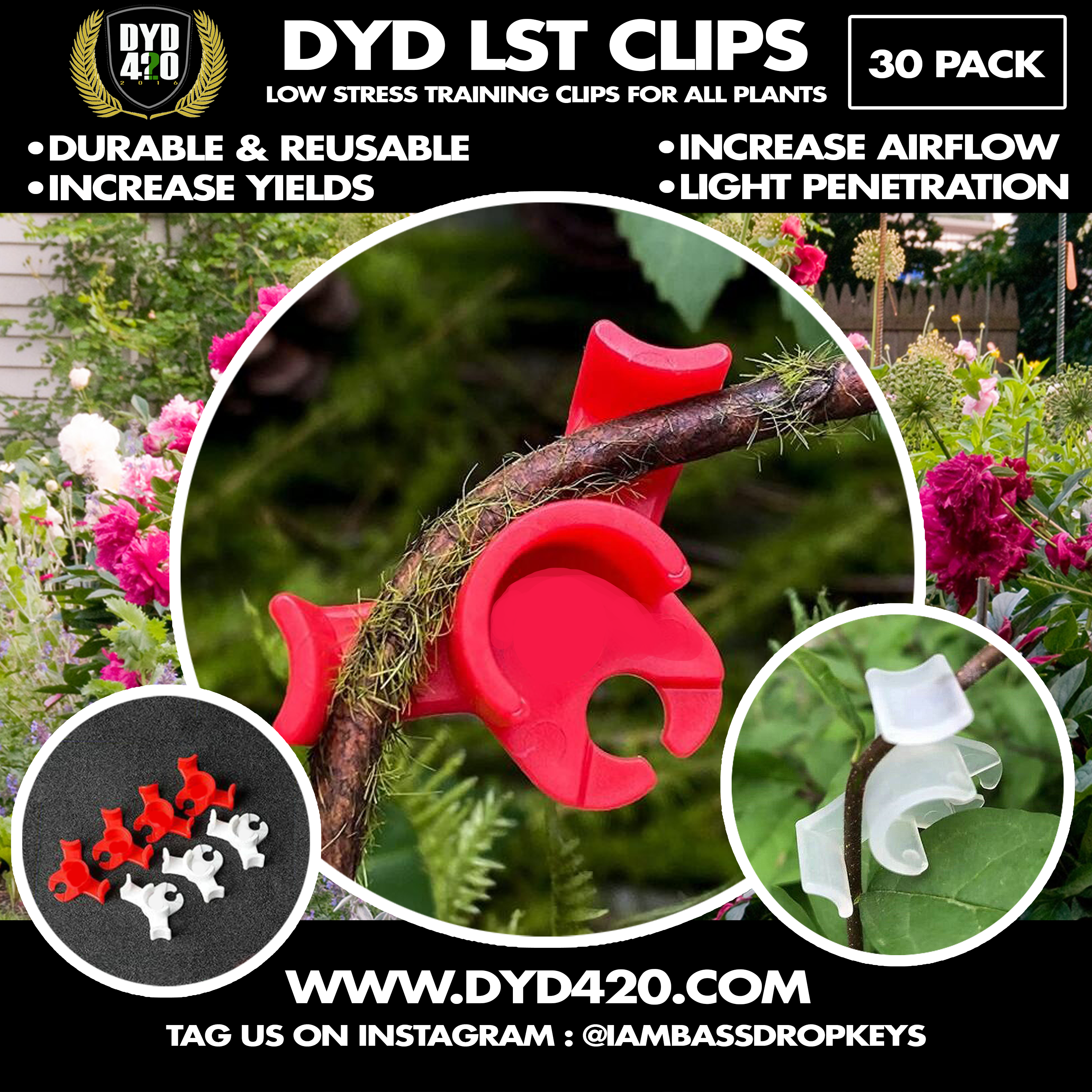 DYD LST CLIPS - 30 Pack