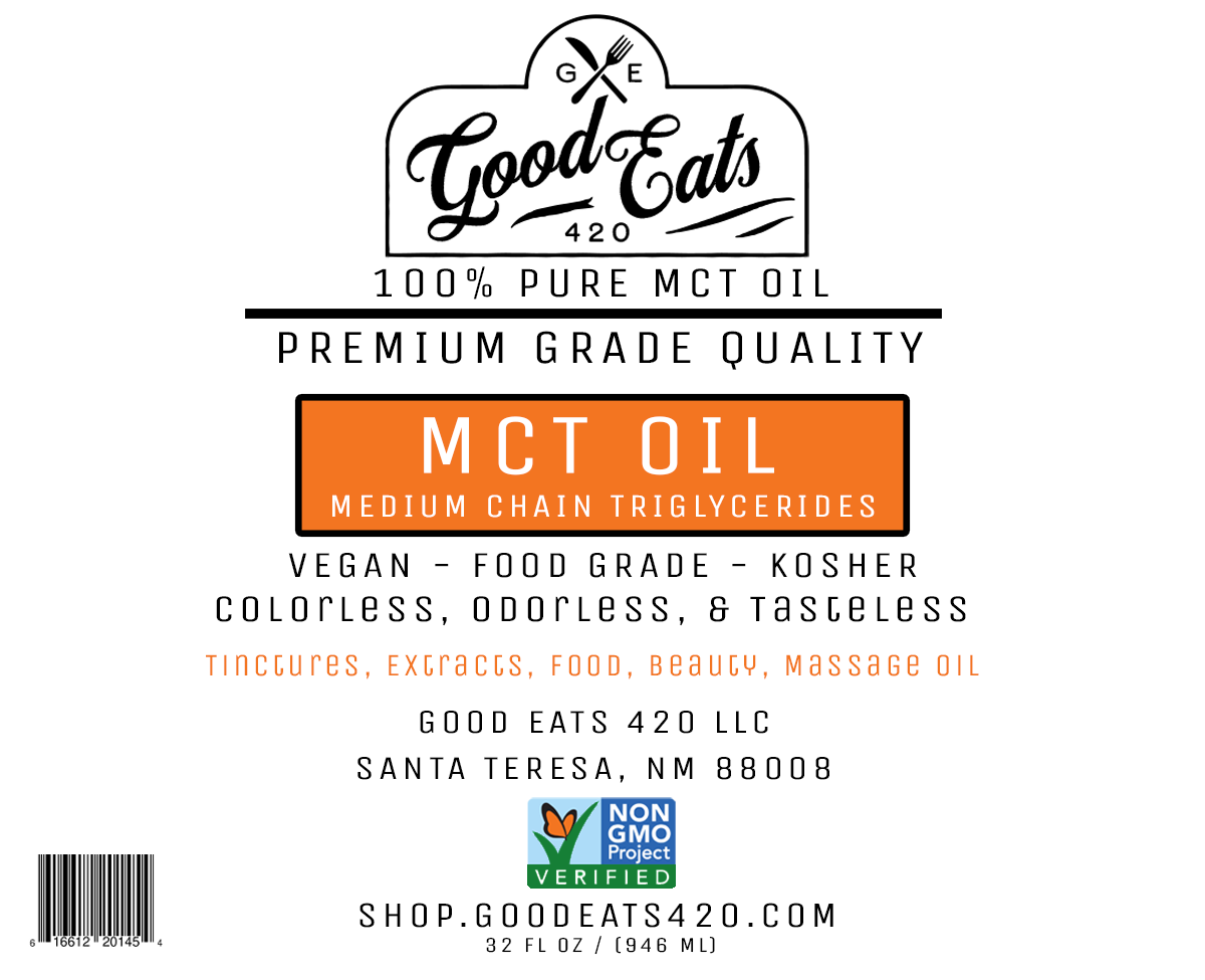 Good Eats 420 100% Pure Food Grade MCT Oil